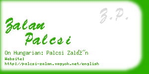 zalan palcsi business card